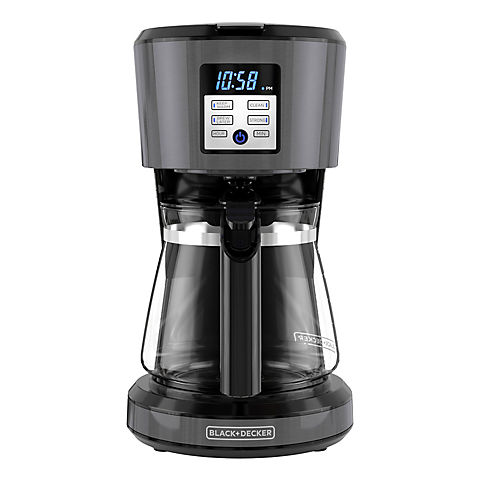 Black and Decker 12-Cup Programmable Coffee Maker - Black