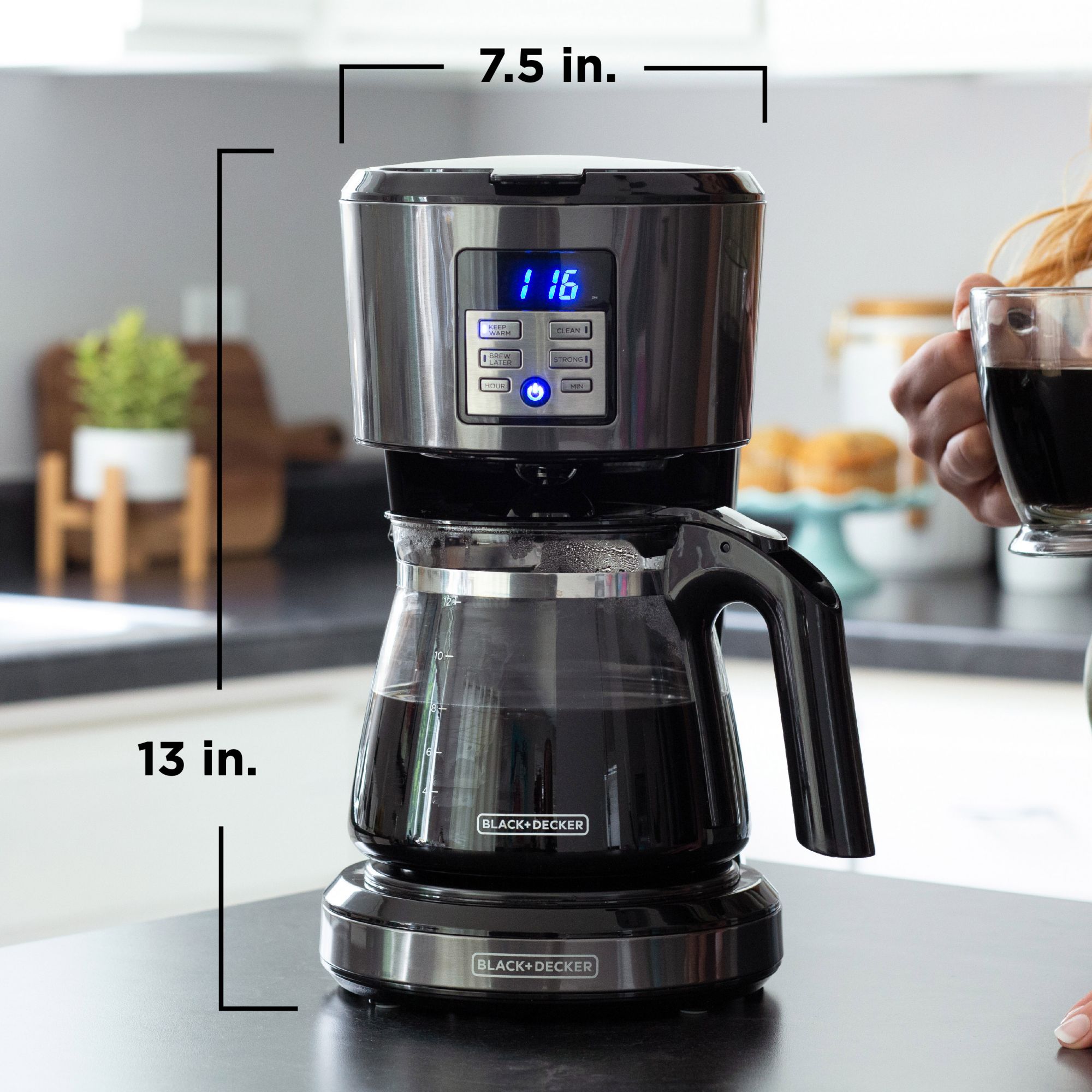 The Black+Decker Programmable Coffee Maker Is Just $26