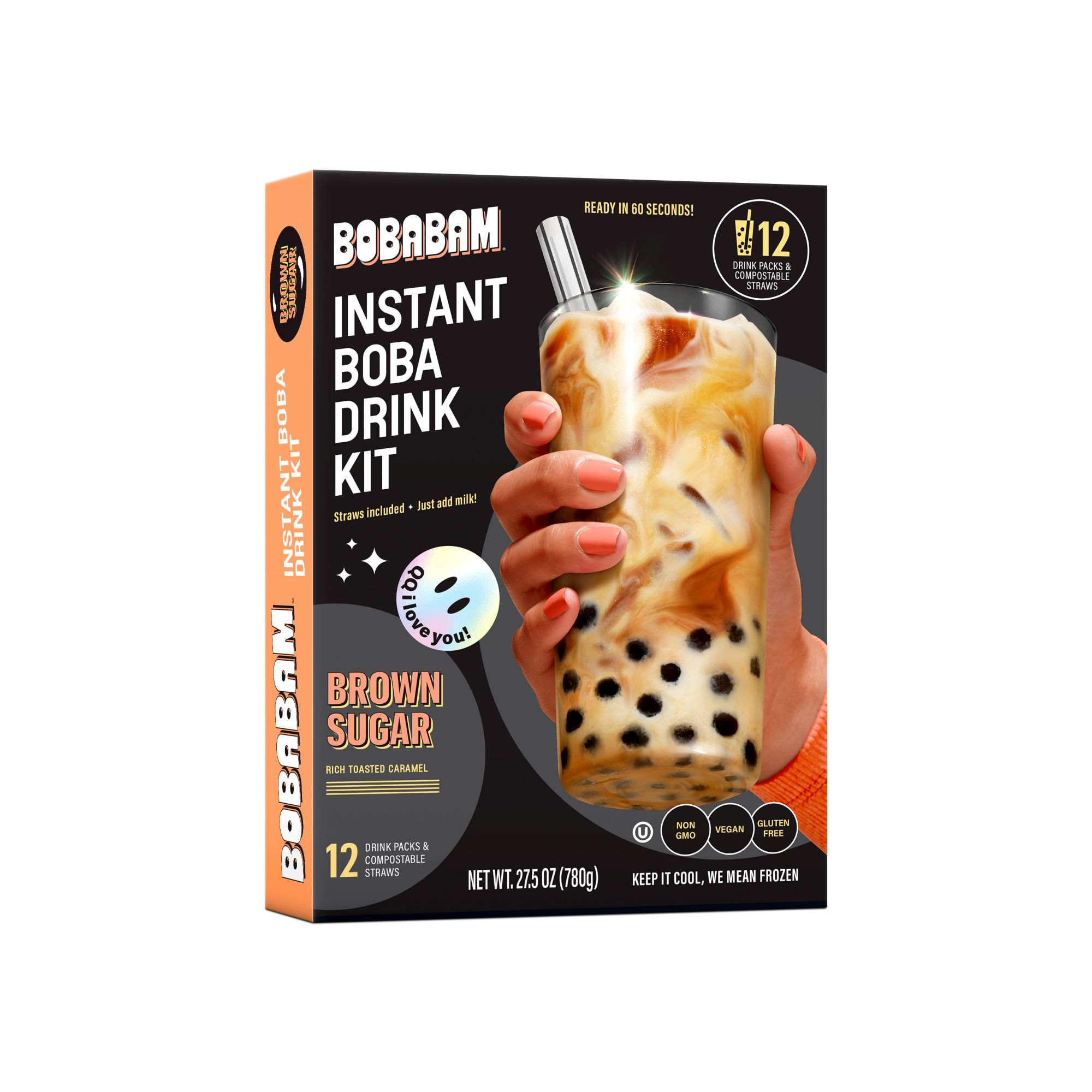 Brown Sugar Boba Tea Kit Gift Set (2 Pack)