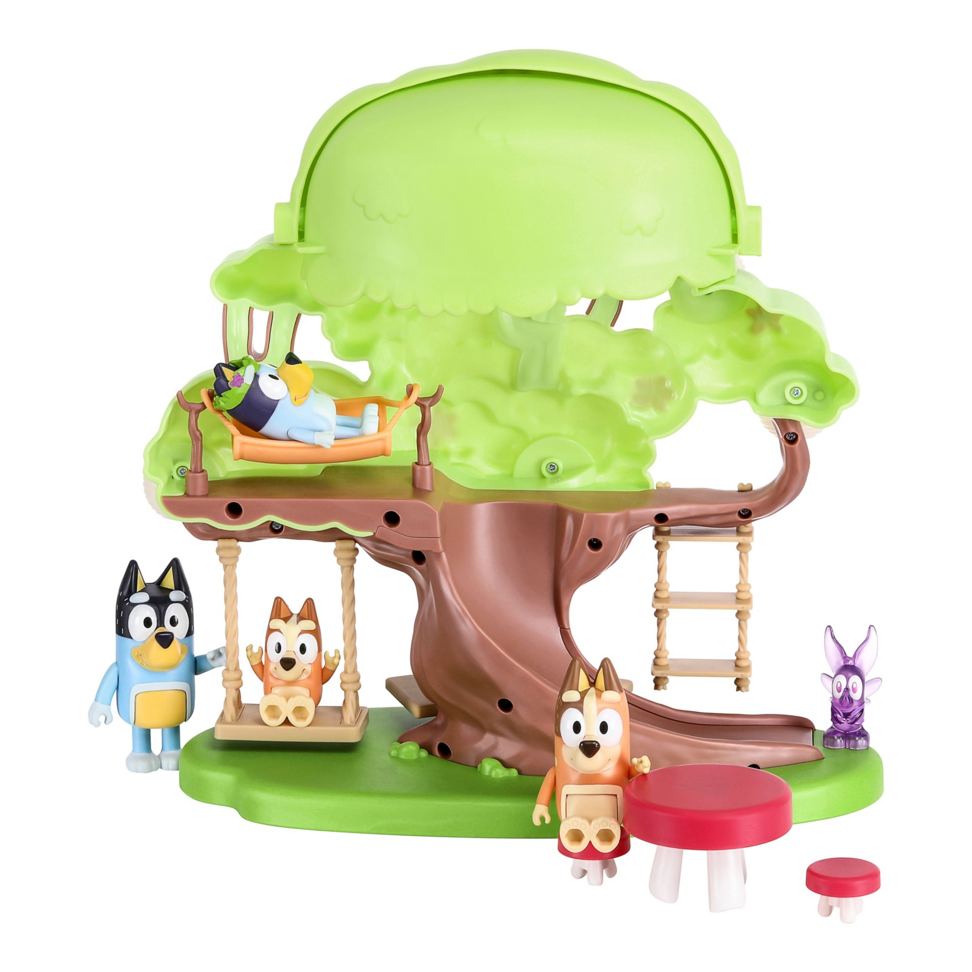 Bluey Tree Playset with Secret Hideaway, Flower Crown and Fairy