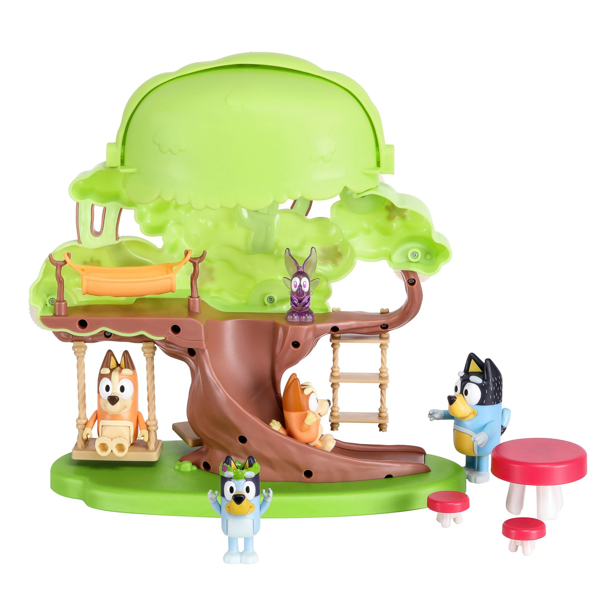 BLUEY Tree Playset with Secret Hideaway, Flower Crown and Fairy Figures and  Accessories