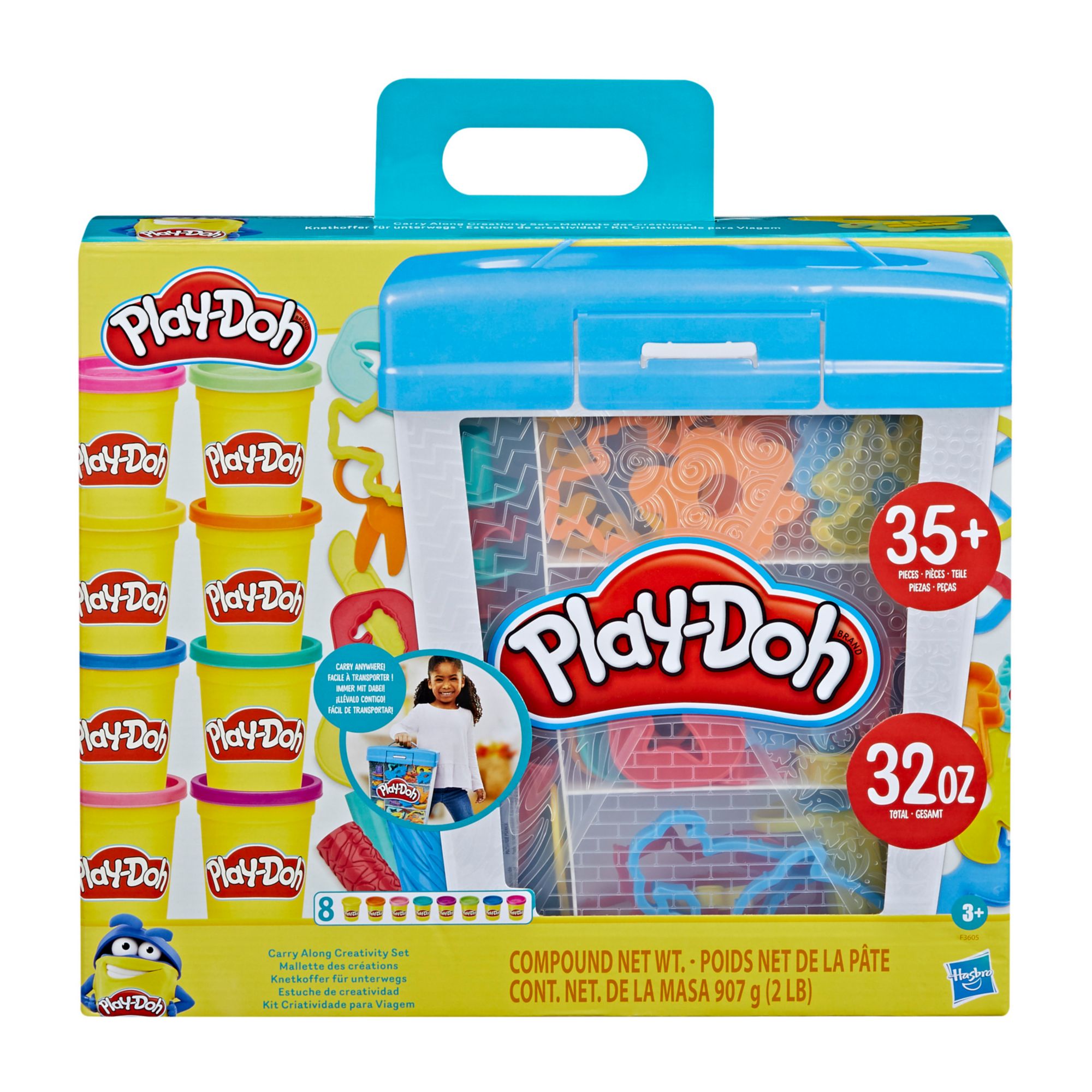 Play-Doh Large Tools, Storage Activity Set, 16 Ounces of Compound Total