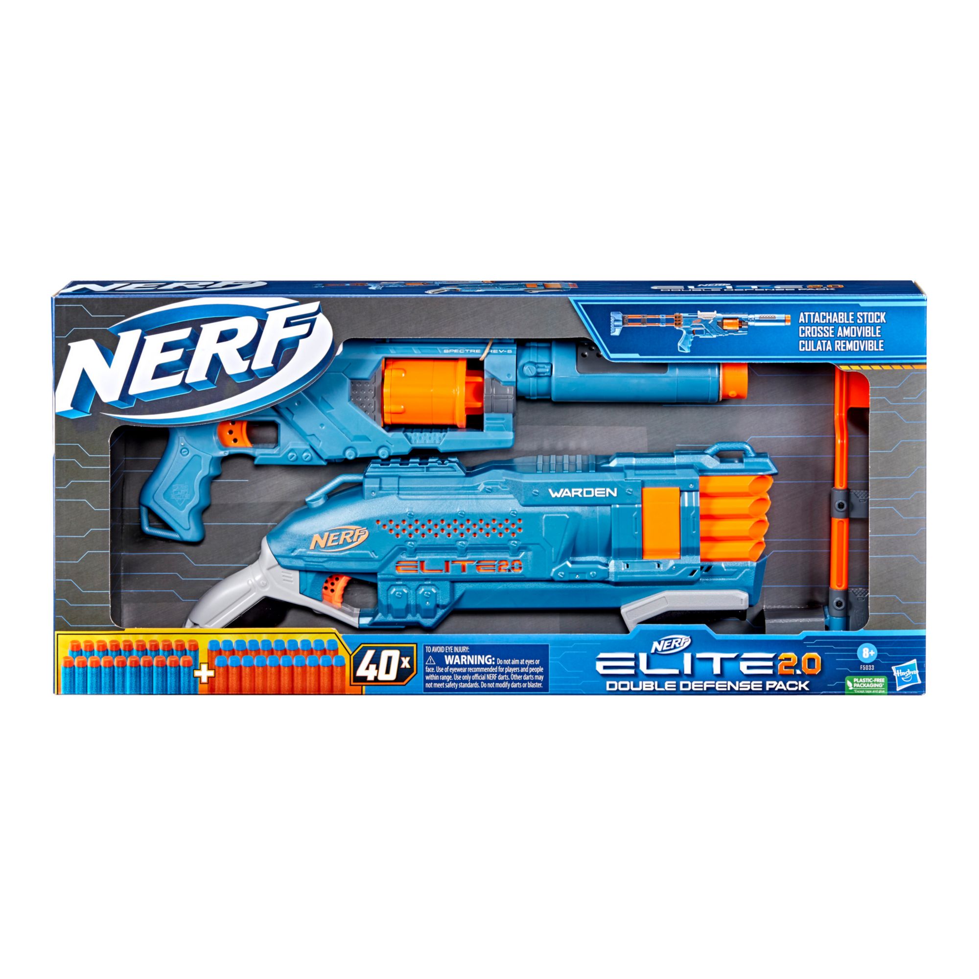 Nerf Elite 2.0 Double Defense Pack | BJ's Wholesale Club