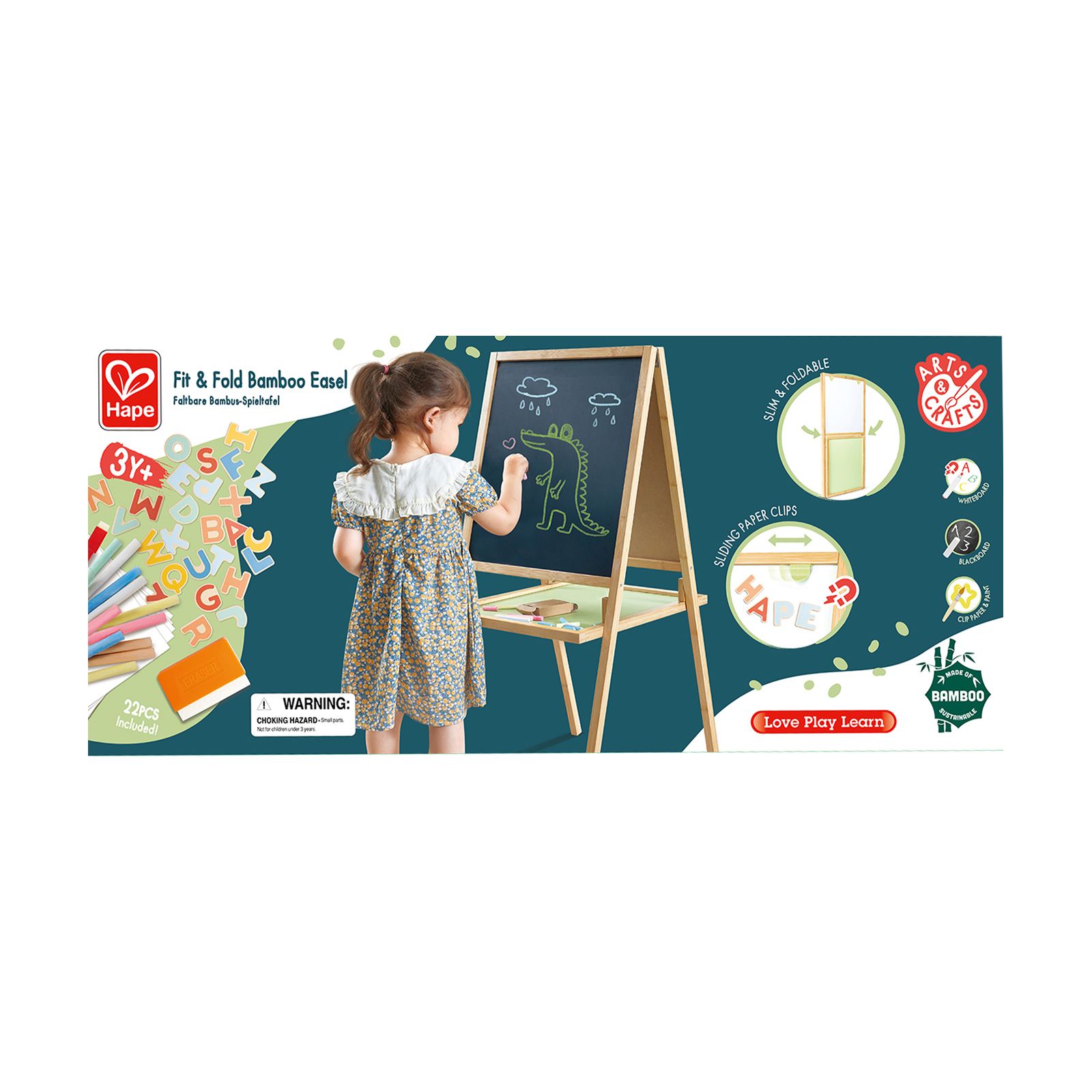 Double Sided Drawing Board Set Painting Easel Learning Educational