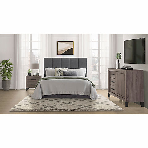 Global Furniture Finn Bedroom in a Box - Gray