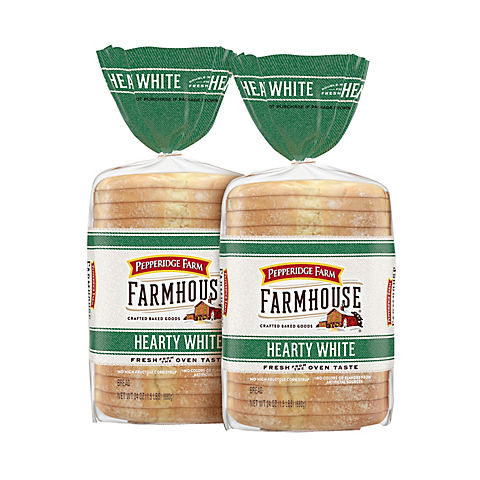 Pepperidge Farm Farmhouse Hearty White Bread, 2/24oz 