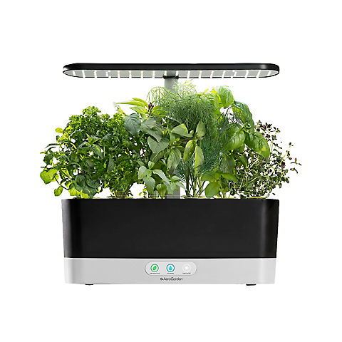 AeroGarden Harvest Slim Holiday Bundle with Red Heirloom Cherry Tomato Seed Pod Kit and Recipe Booklet