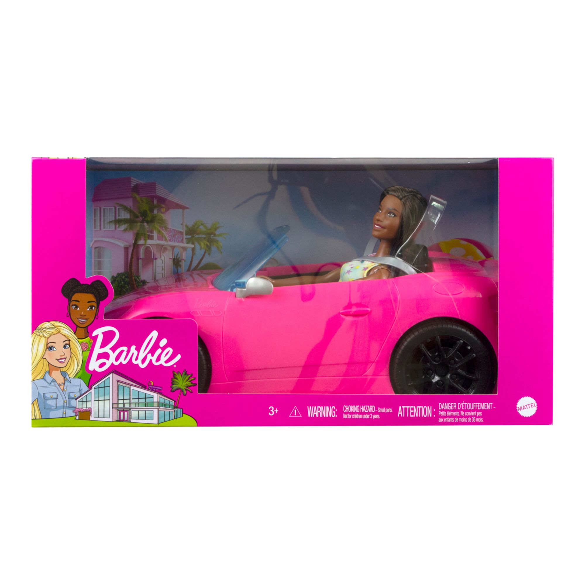 Barbie convertible deals and doll pack