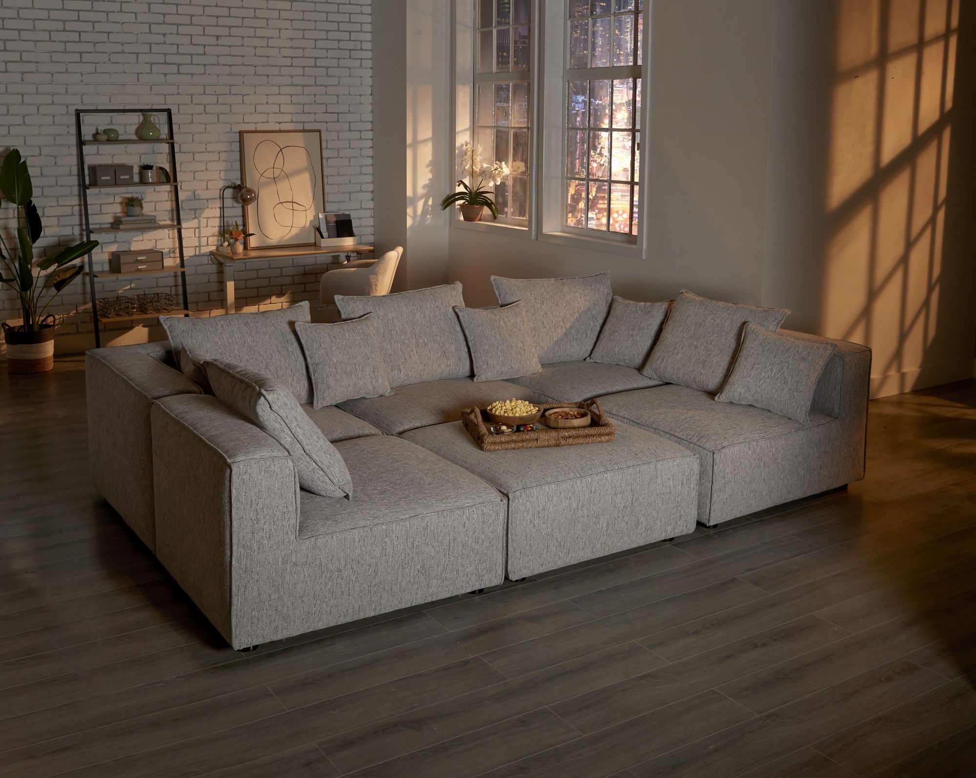 6 piece modular deals sectional