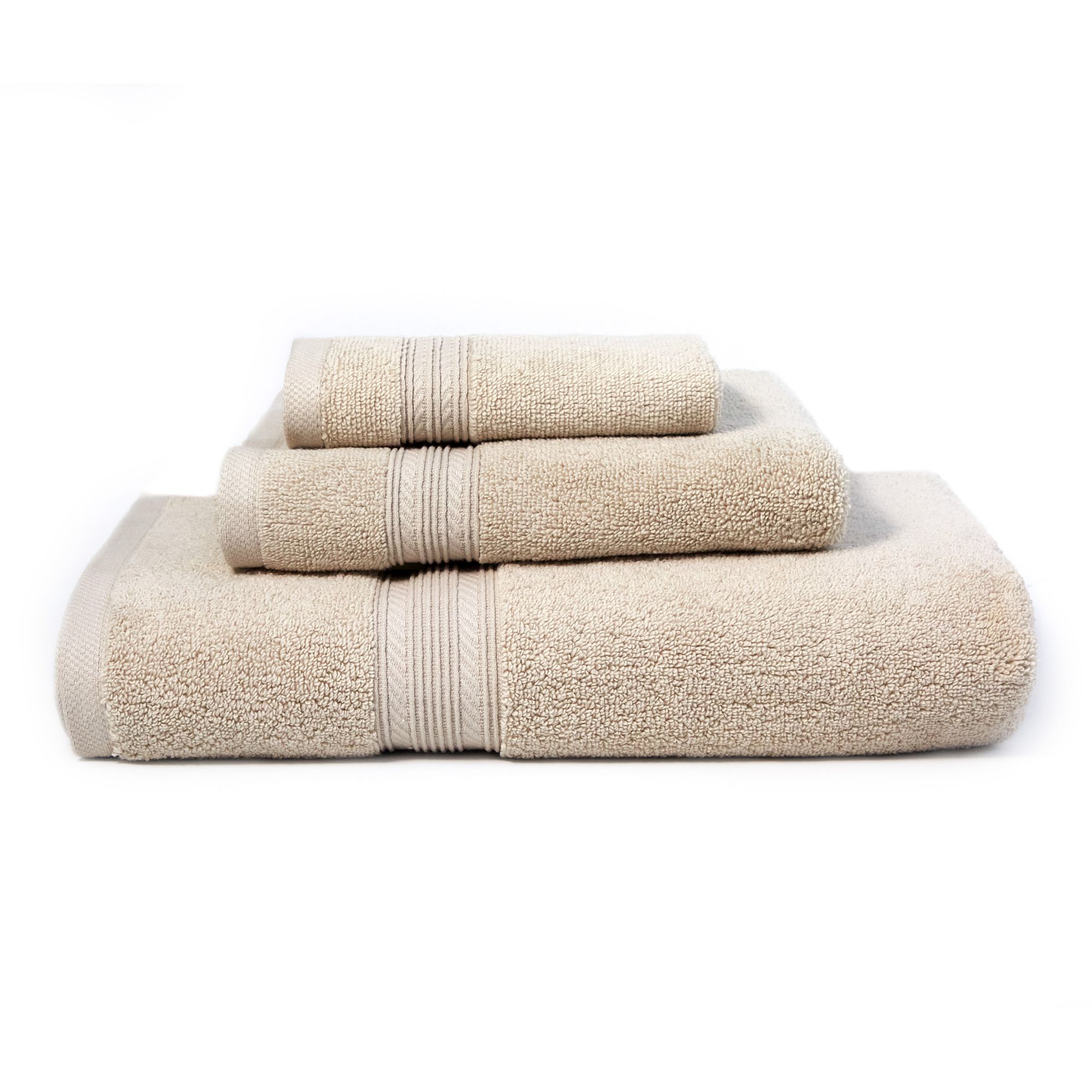 100% Pure Natural Cotton Linen Blend Towels for Kitchen - Set of 3 Bath  Hand Towels Natural Beige Color 14x 30 Soft Lightweight Decorative Hand