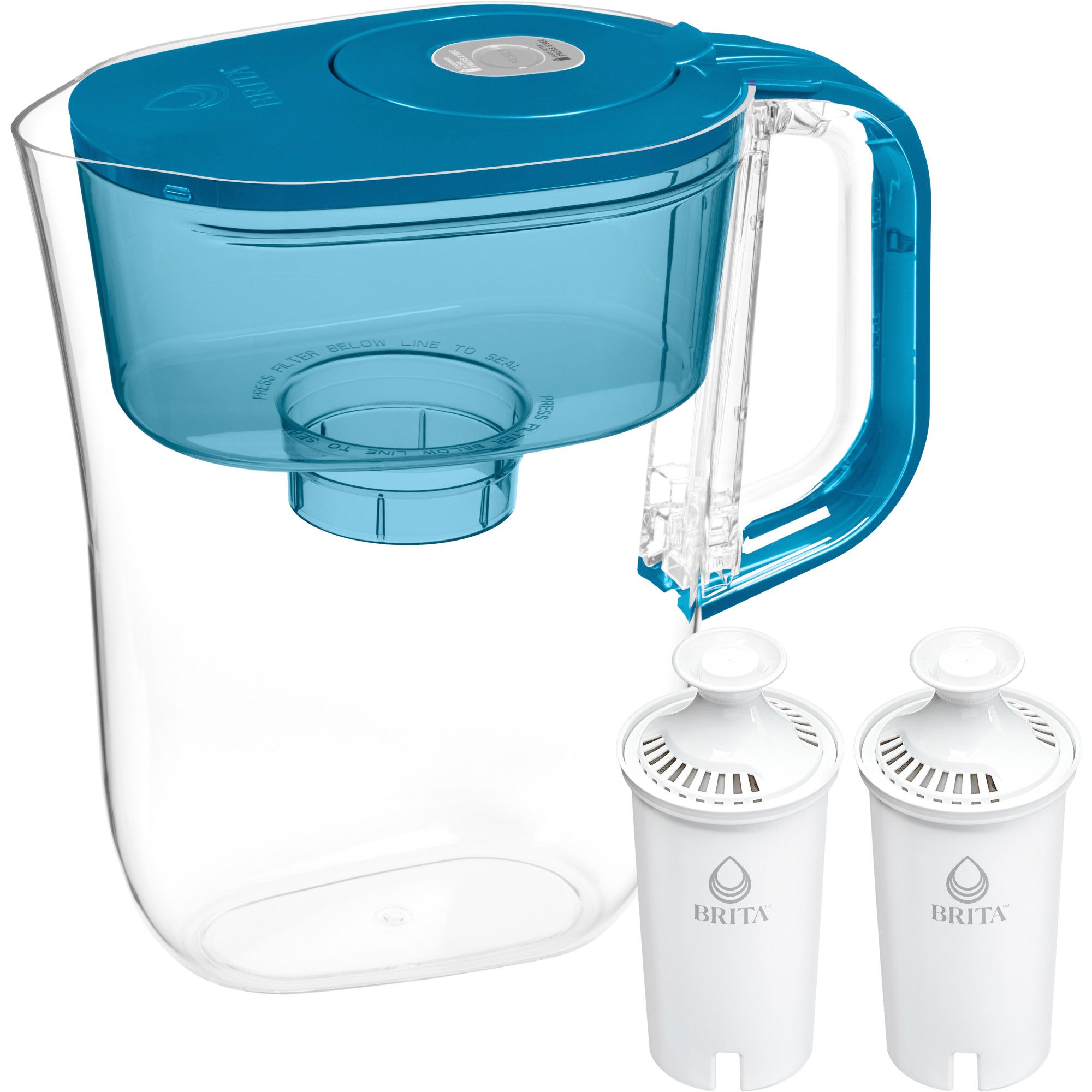 Brita Small 6-Cup Pitcher with 2 Brita Standard Filters