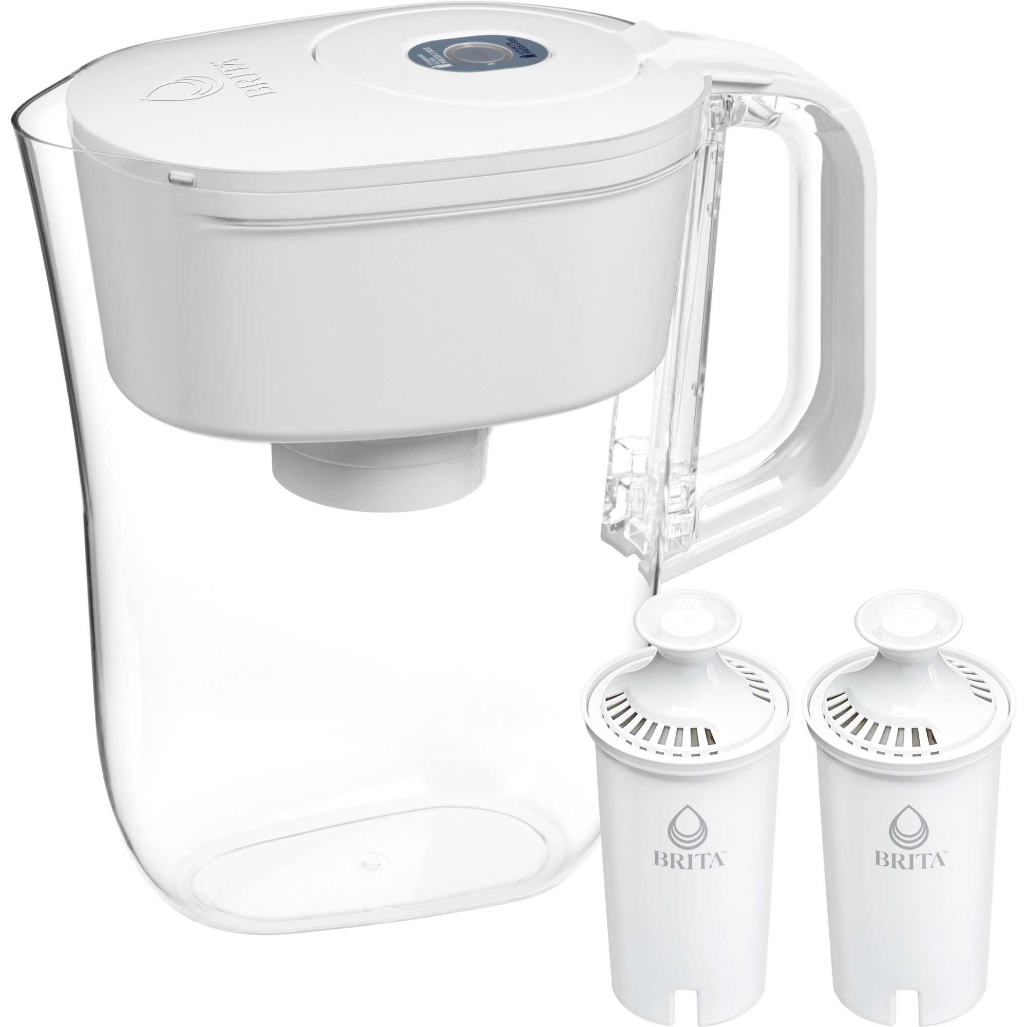 Brita Small 6-Cup Pitcher with 2 Brita Standard Filters