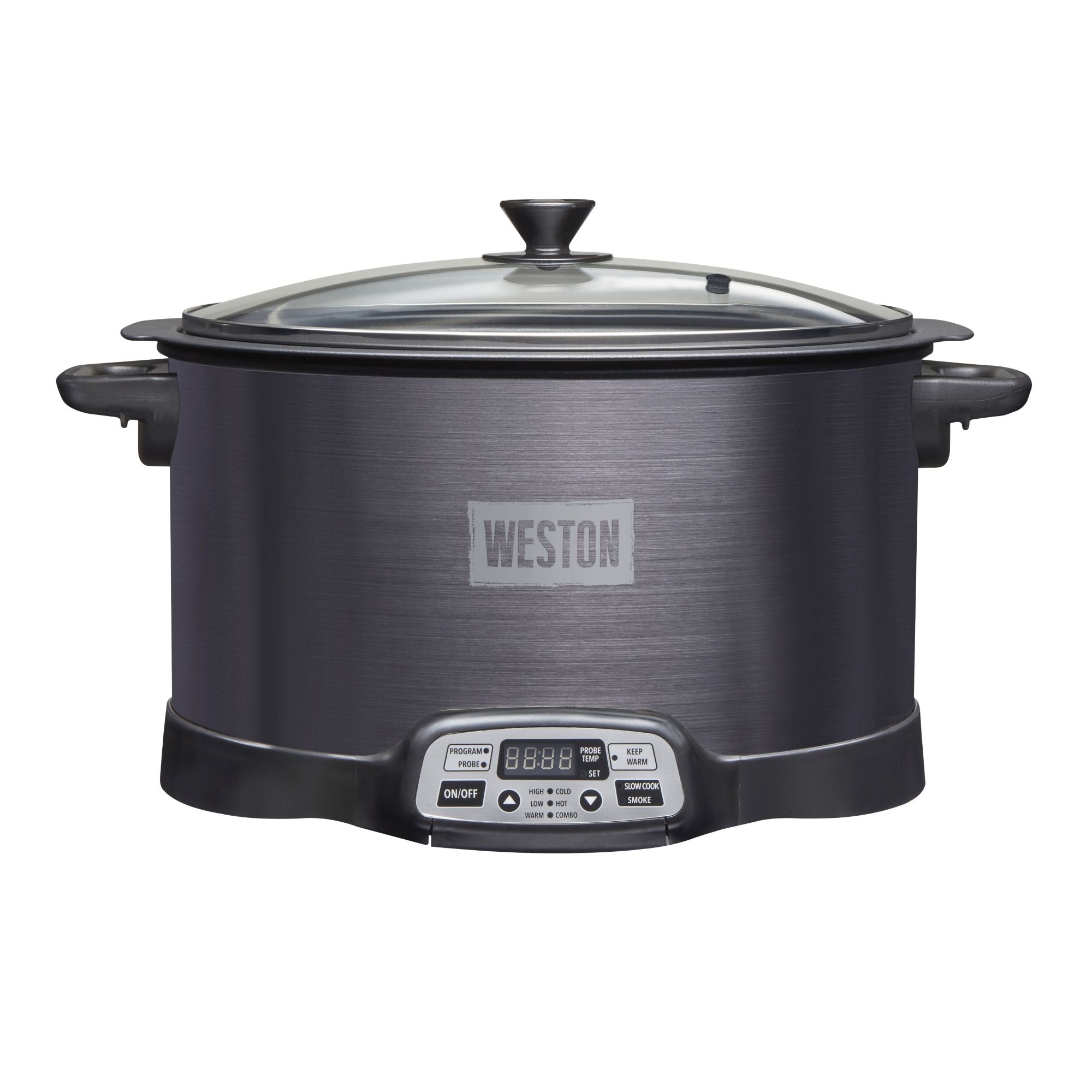 Weston 2-in-1 Indoor Smoker and Slow Cooker - Black and Stainless
