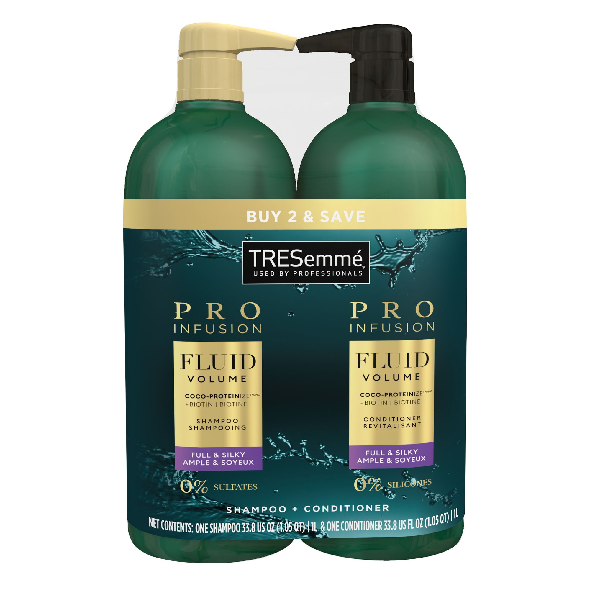 TRESemme Pro Infusion Fluid Volume Shampoo and Conditioner Pack