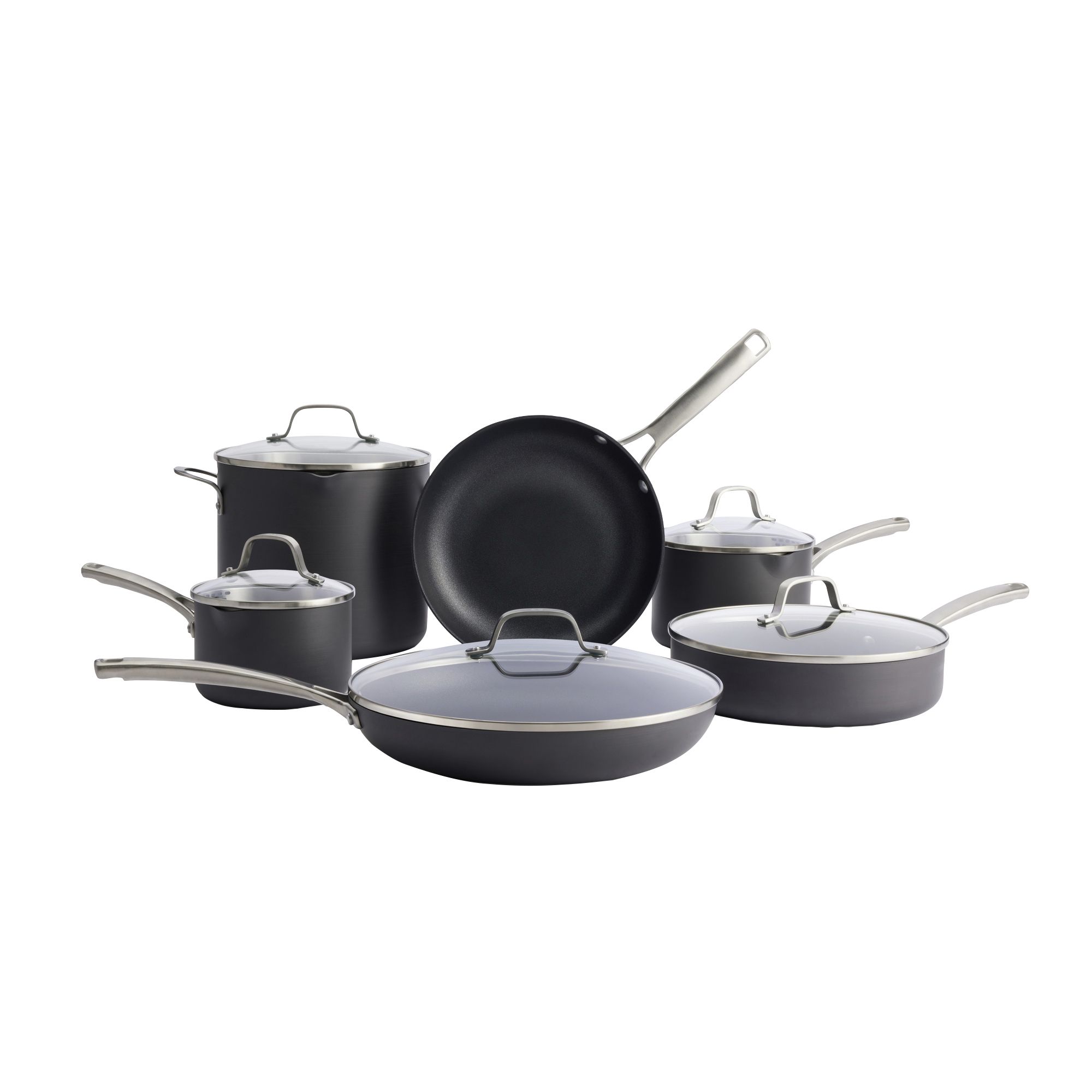 Calphalon Classic Hard-Anodized Nonstick Cookware Set, 11 pc