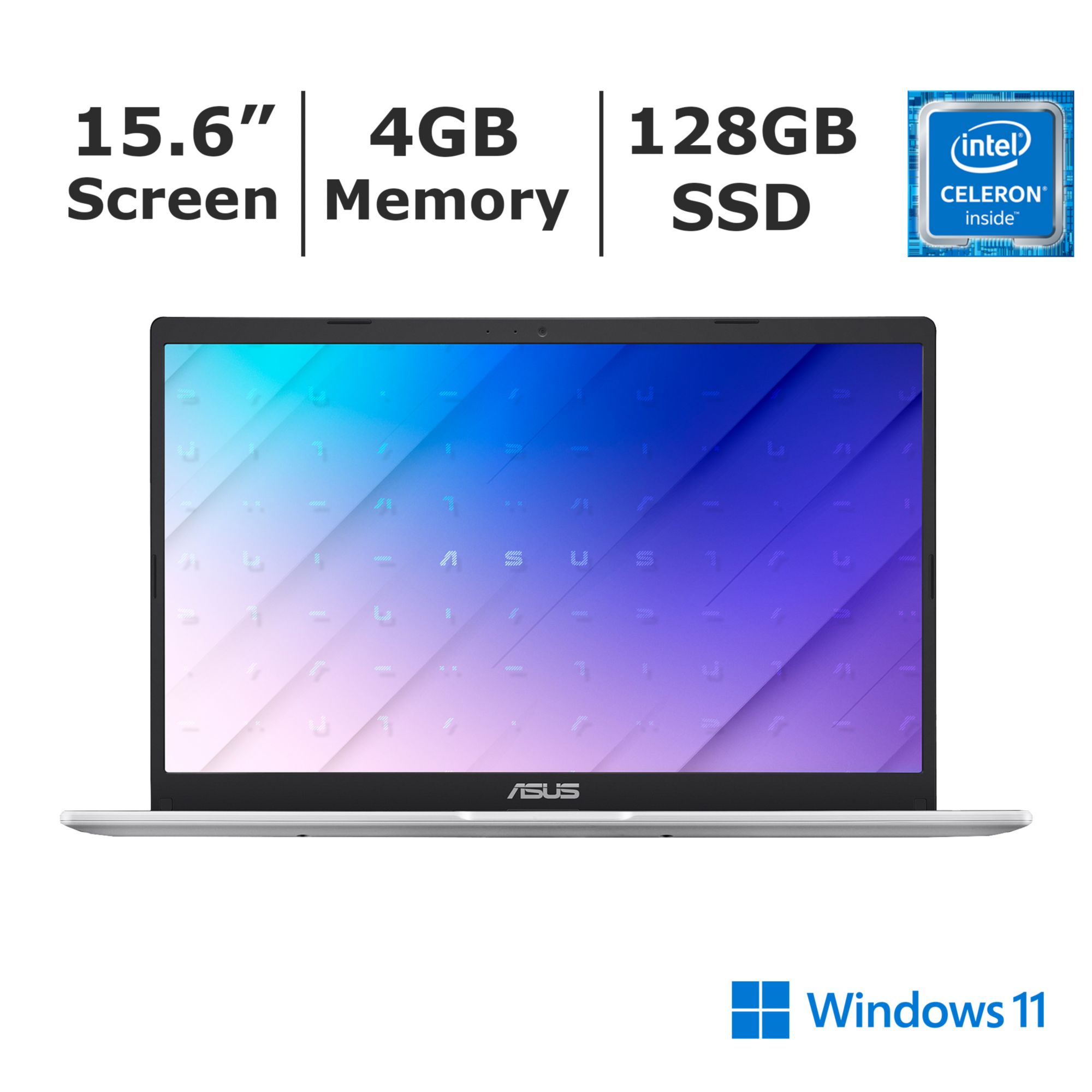 Asus VivoBook 14 Inch AMD 4GB/128GB Laptop Black