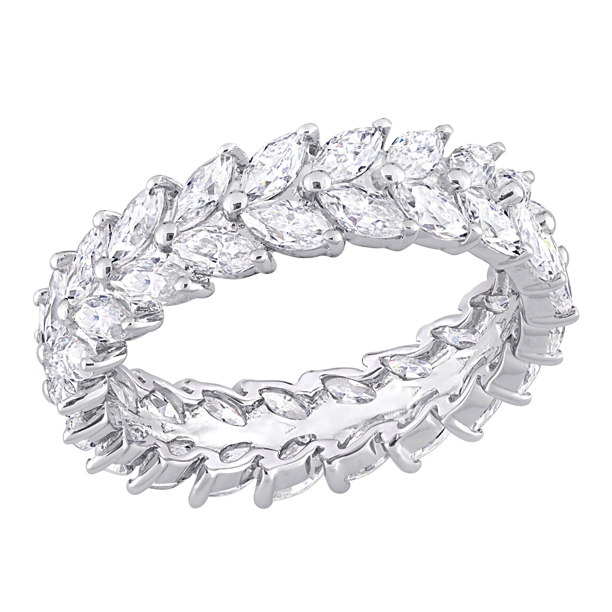 Eternity deals moissanite ring