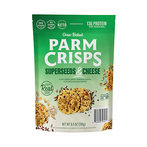 ParmCrisps Superseeds & Cheese Crisps, 8.5 oz.