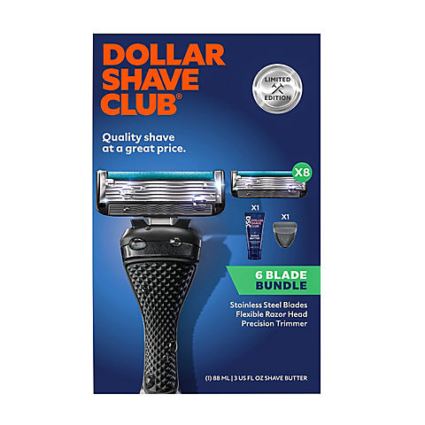 Dollar Shave Club 6-Blade Bundle & Travel Kit