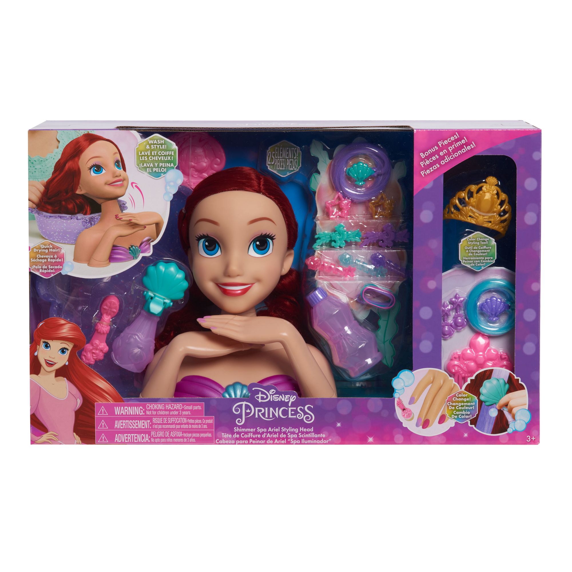 Disney Princess Toys, Ariel 2-In-1 Mermaid To Princess Doll