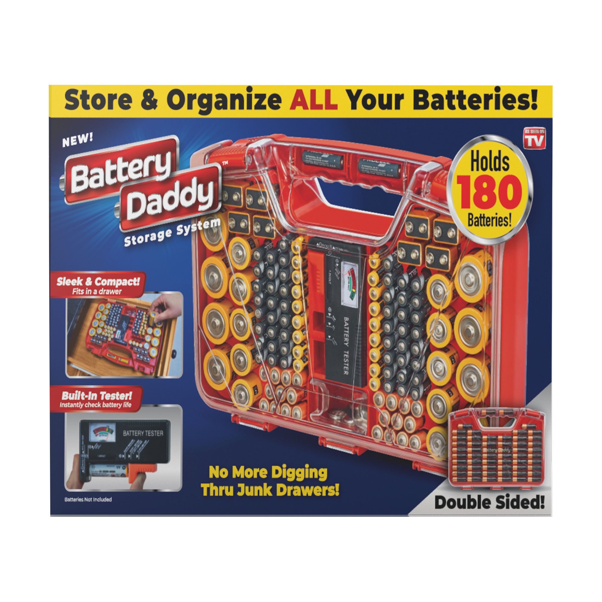Battery Daddy 180-Battery Storage System - Red