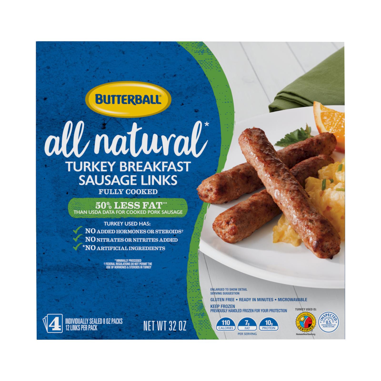 Butterball Turkey Sausage Sweet Italian Style Lean All Natural