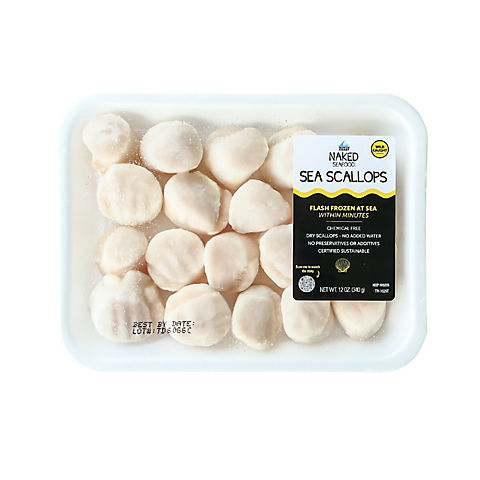 North Coast Naked Seafood Sea Scallops, 0.75 lbs.