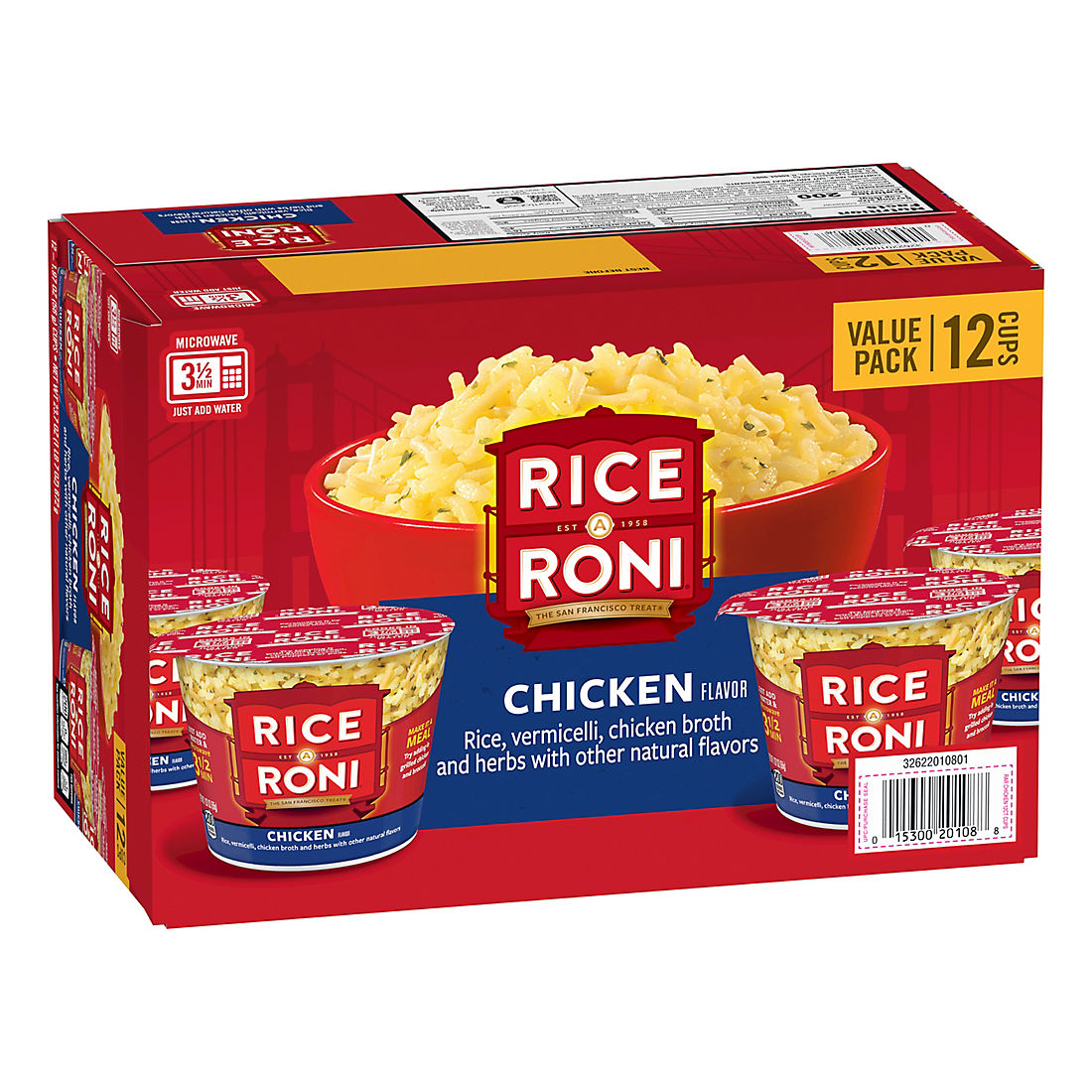 Rice-A-Roni Chicken Flavor Cups Value Pack, 12 pk.