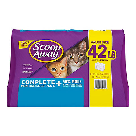 Scoop Away Complete Performance Plus Clumping Cat Litter, 42 lbs.