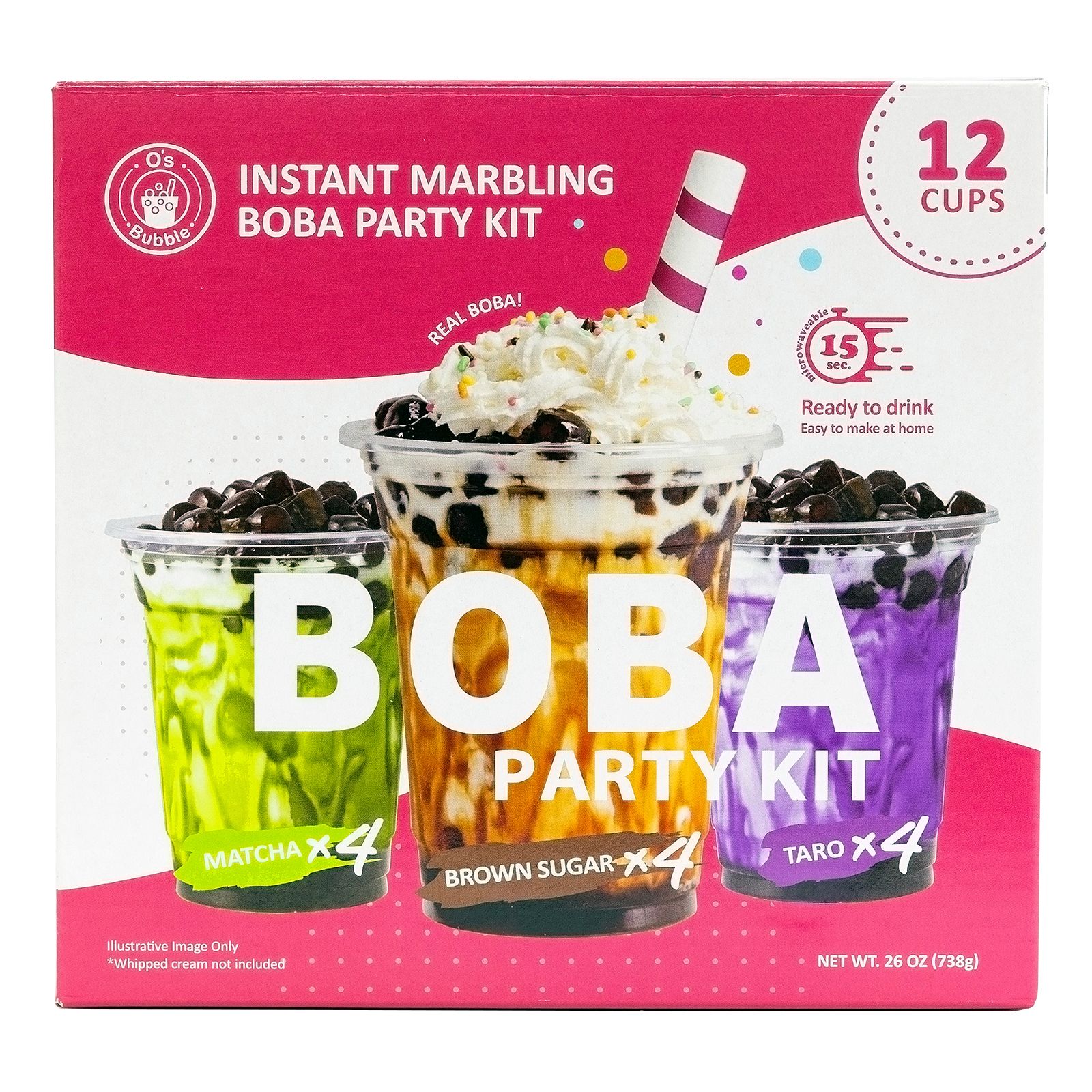 Instant Boba Kit SUMMER PEACH Flavor Boba Bubble Tea Kit - Make Your O –  Mama Bear Boba