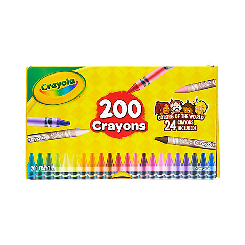 Crayola Crayon Box Featuring Colors of the World, 200 ct.