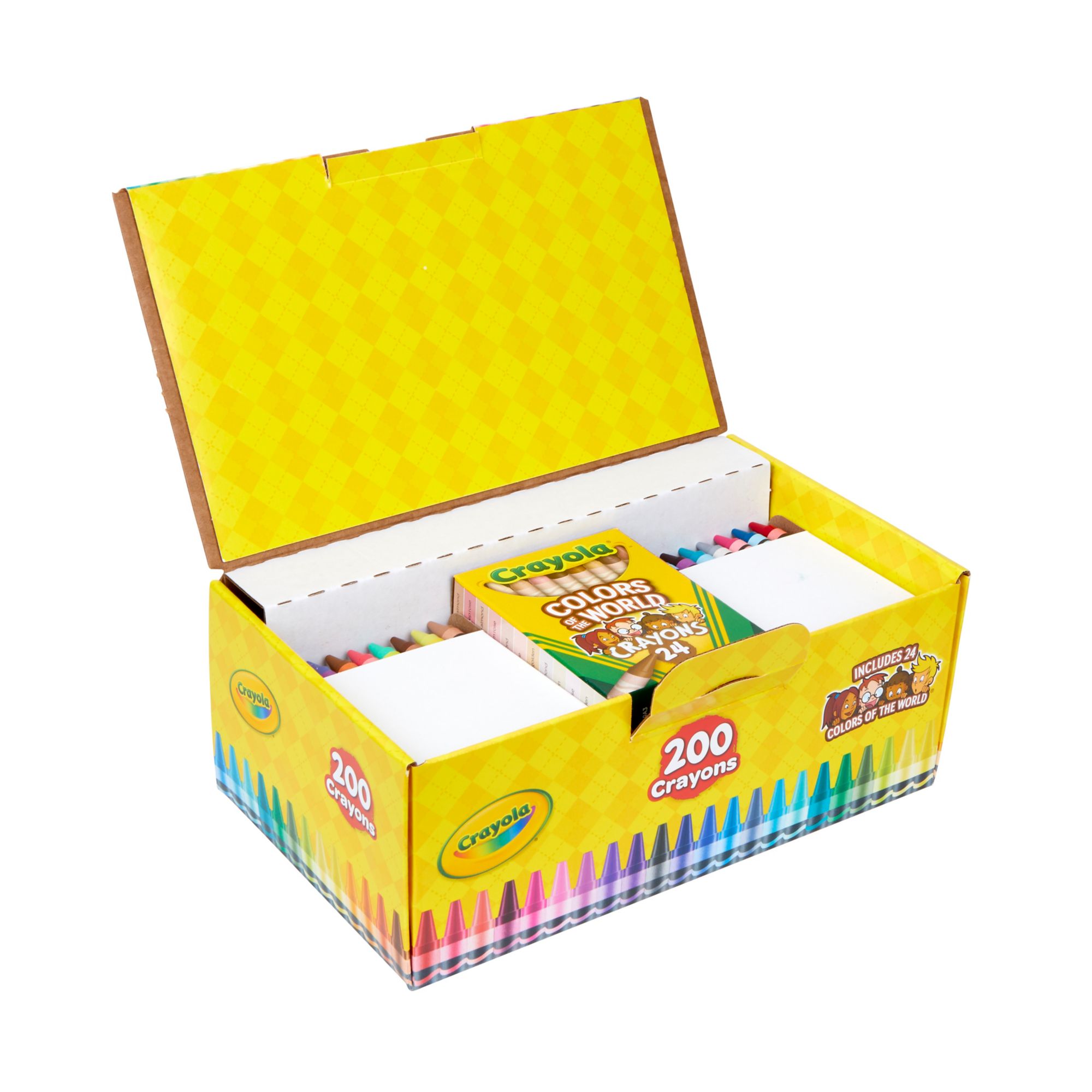 Crayola Jumbo Crayon Classpack - 5 Length - 0.5 Diameter - Assorted - 200  / Box - ICC Business Products