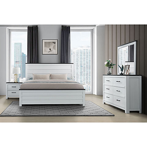 Ozark 5-Pc. King Bedroom Set - White