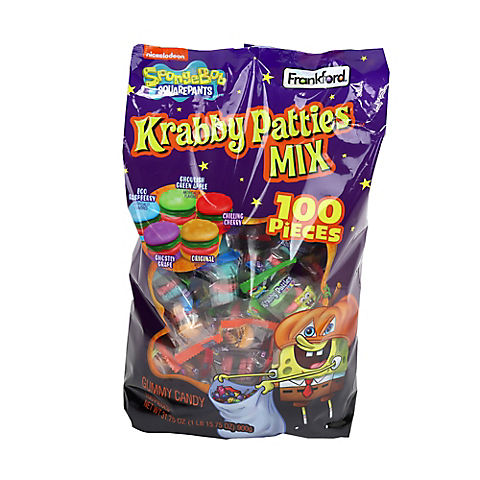 Halloween Krabby Patties Gummy Candies, 100 ct.