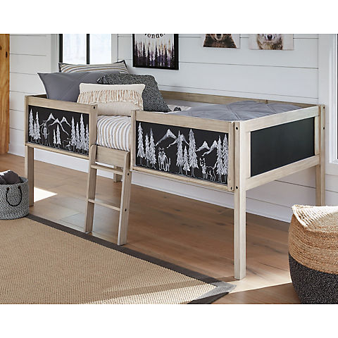 Ashley Furniture Twin Loft Bed Frame - Beige