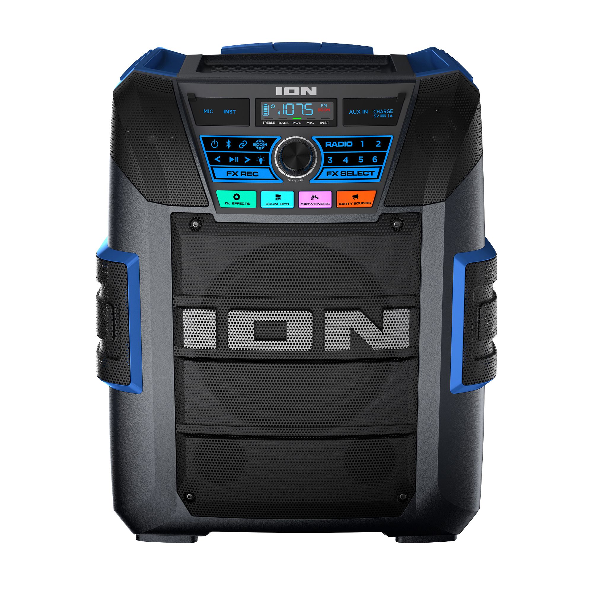 Technical Pro AM FM Radio Portable Speaker, Battery-Powered Handheld Radio  w/ Speaker Manual Tuner, Headphone Jack for