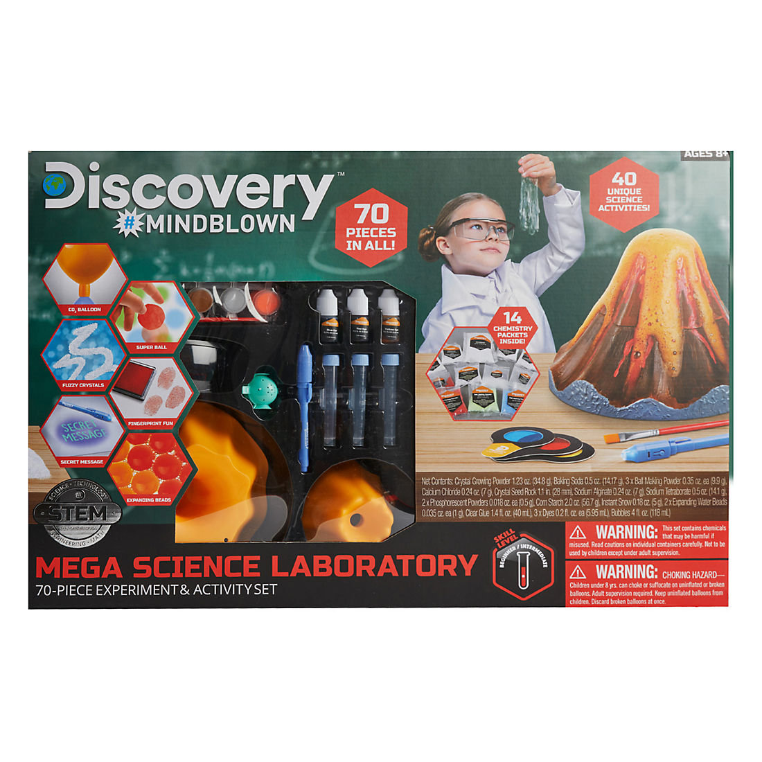 Discovery 70-Pc. Mega Science Experiment & Activity Set
