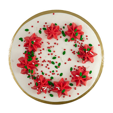 Wellsley Farms 7" Double-Layer Red & Green Marbled Holiday Color Blast Cake