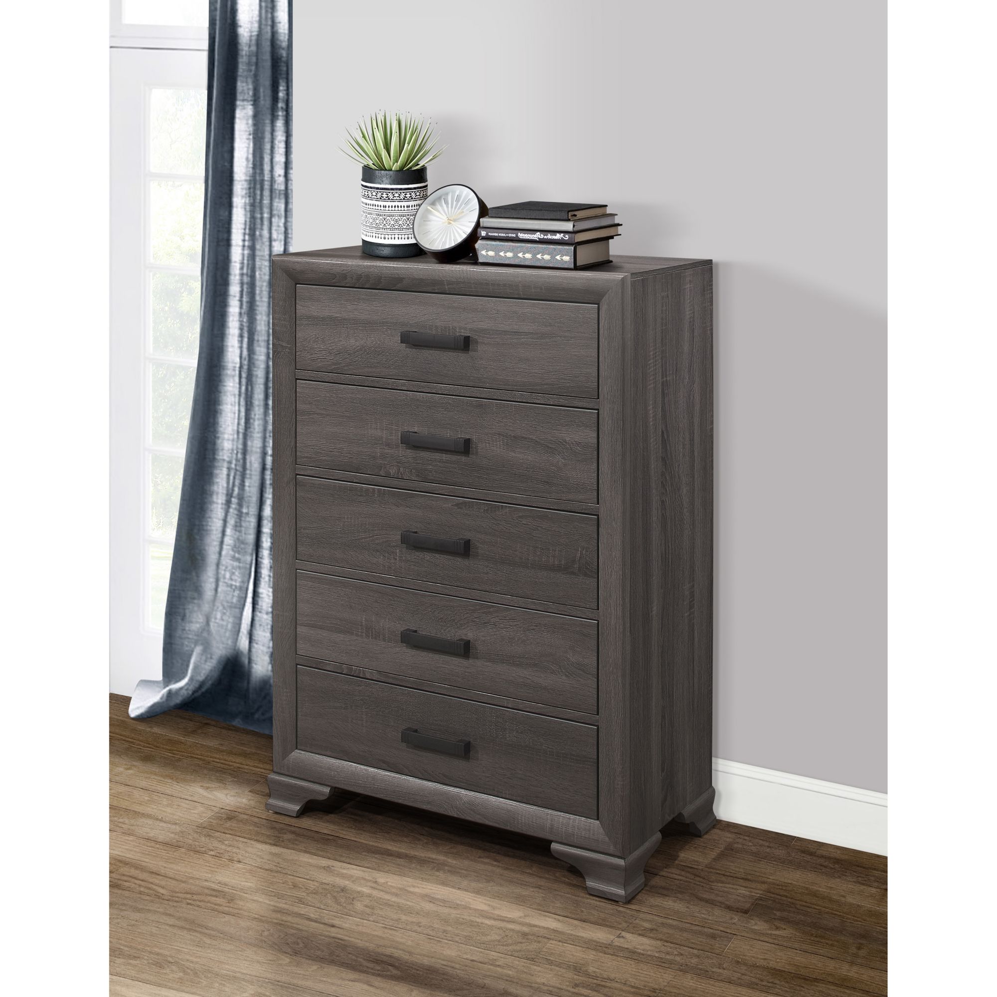 Global Furniture Ryan 5-Pc. Bedroom Set. - Gray