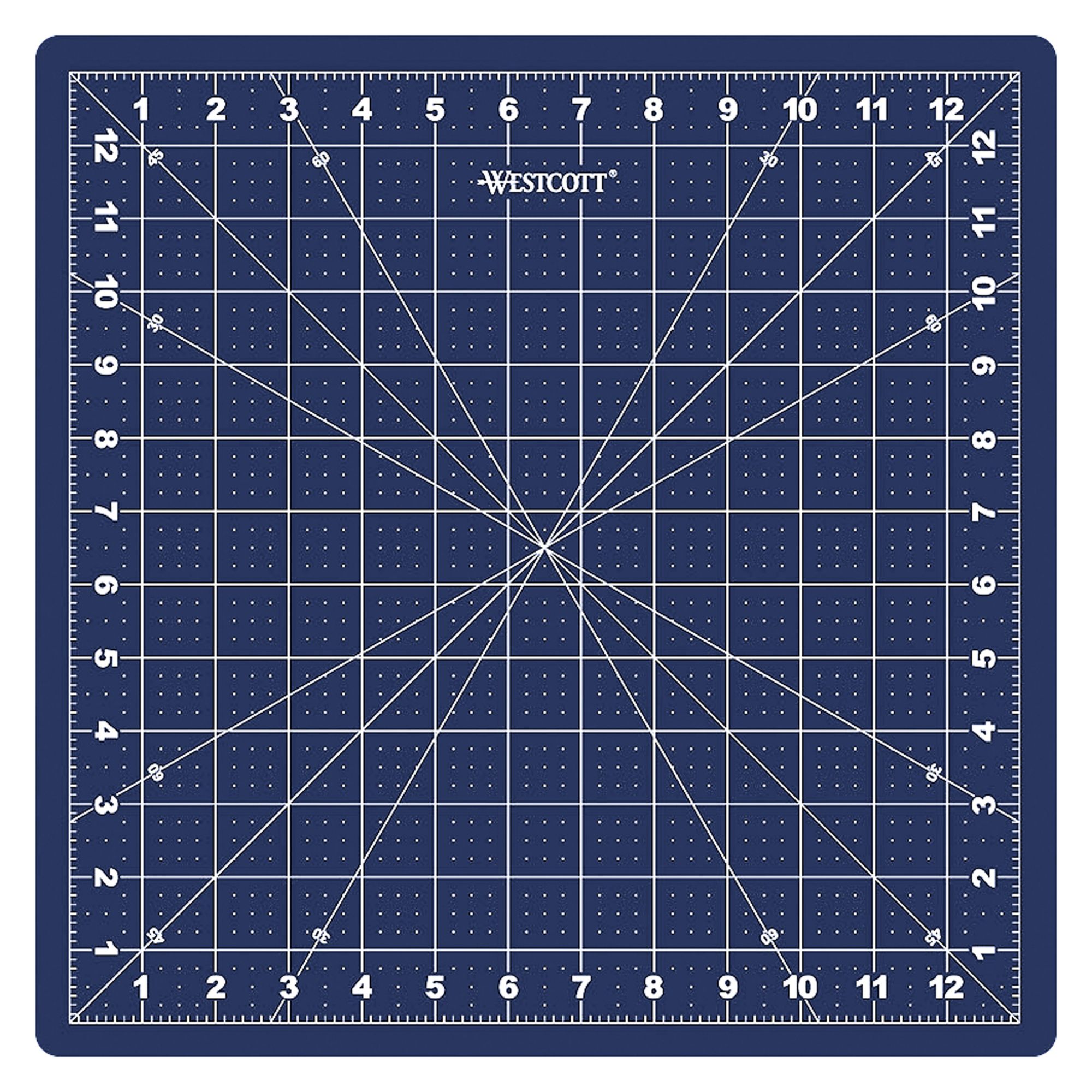 Westcott 12 x 12 Self-Healing Cutting Mat, for Craft, Blue, 1-Count 