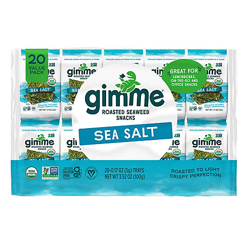Gimme Organic Roasted Seaweed Snacks, 20 pk./0.17 oz.