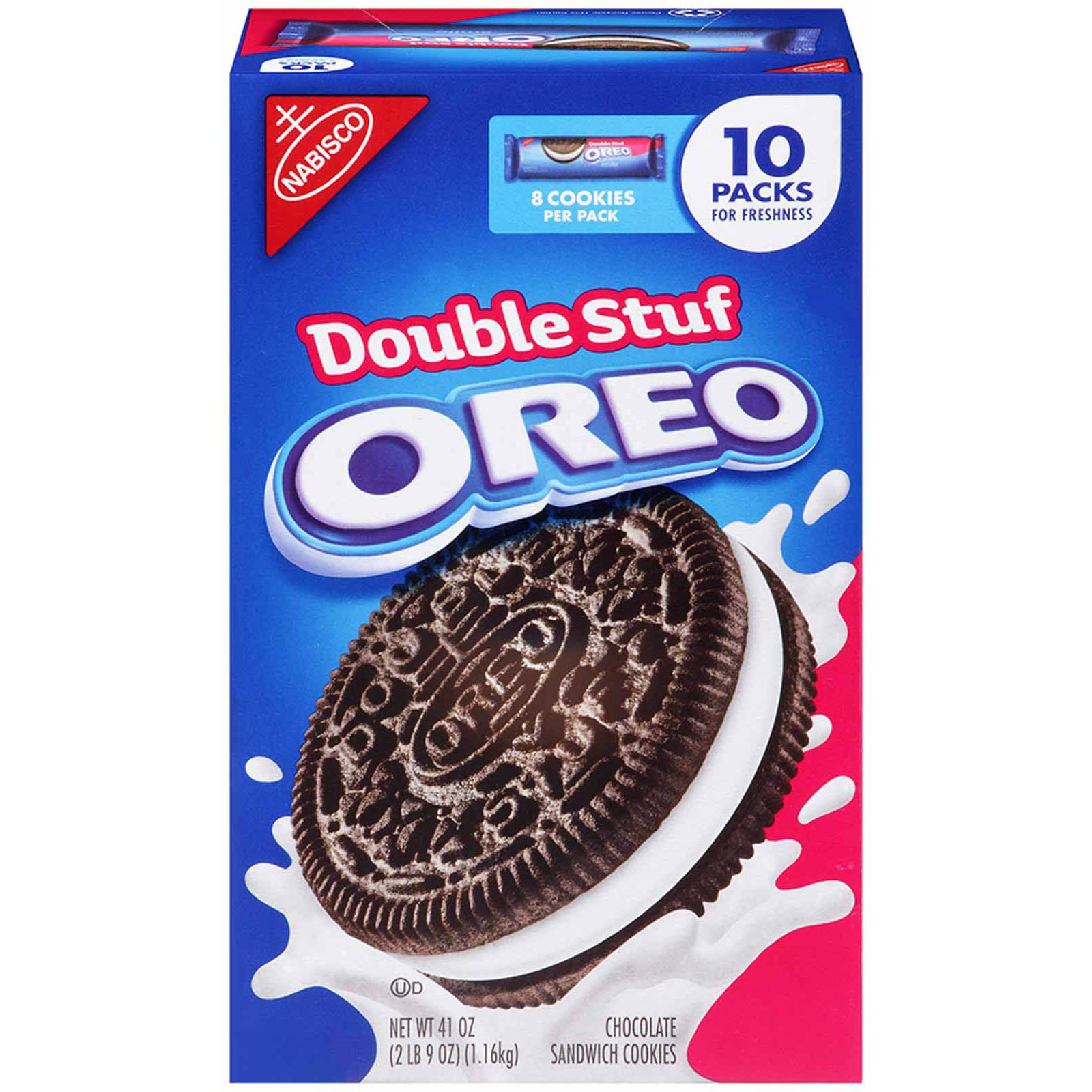 Nabisco Double Stuf Oreo Cookies 10 Pk 8 Ct Bjs Wholesale Club