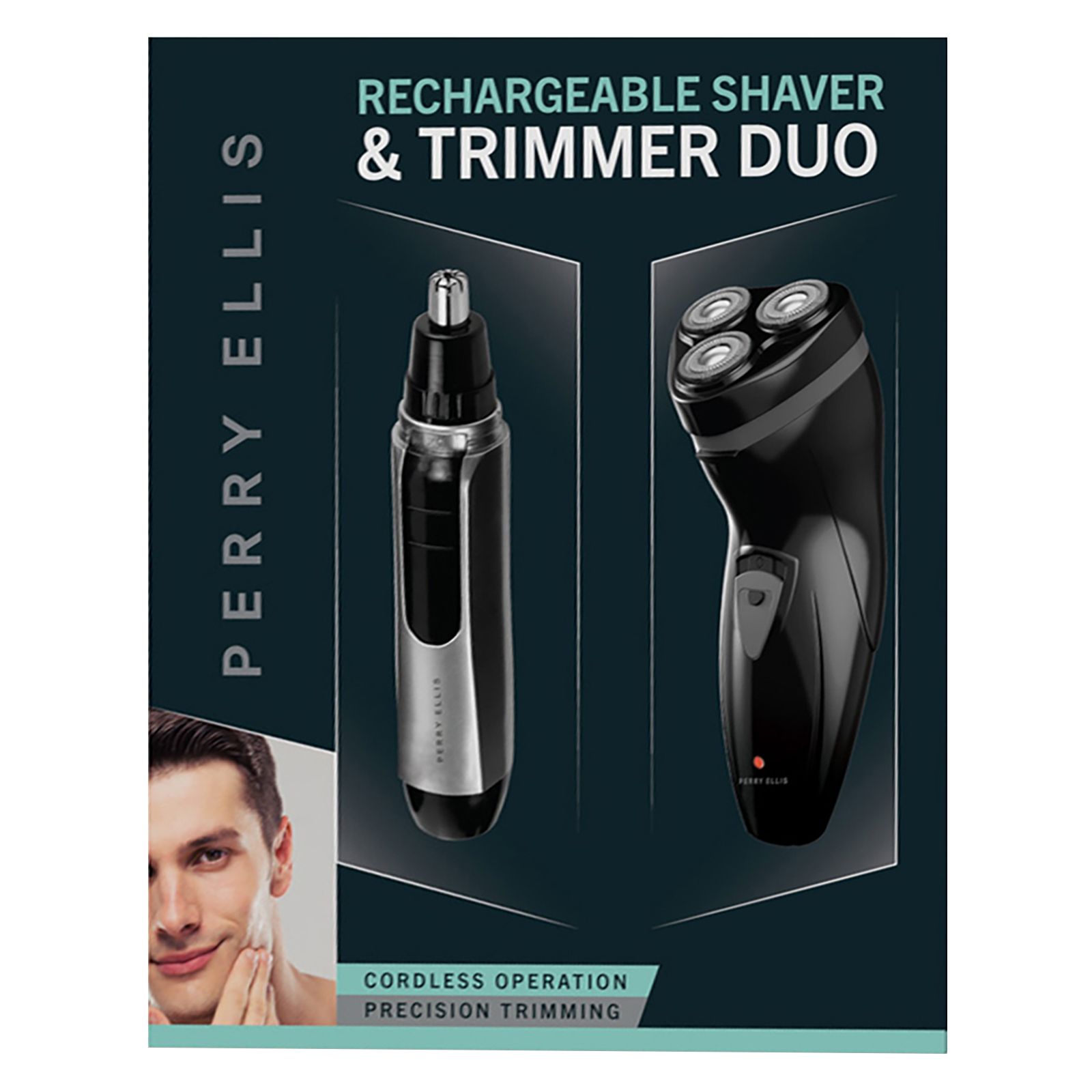 Perry Ellis Rechargeable Shaver & Trimmer Duo