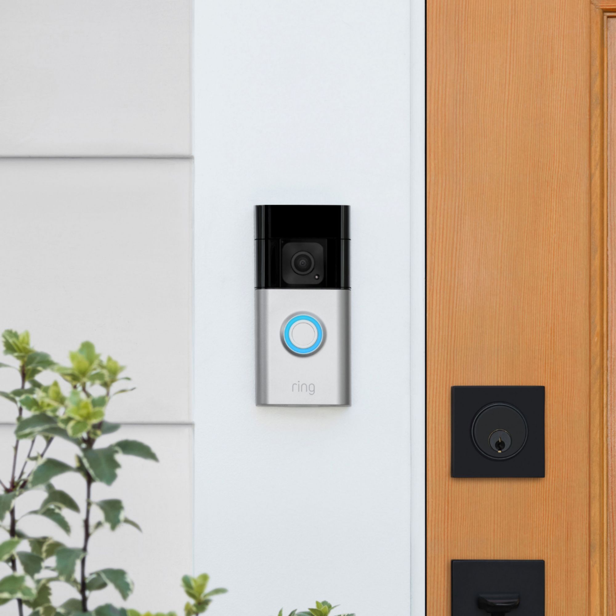 Ring Video Doorbell & Plug-In Indoor Camera Bundle