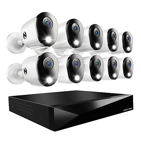 Night Owl 2-Way Audio 20 Channel 10 Camera 1080p DVR Security System with 1TB Hard Drive