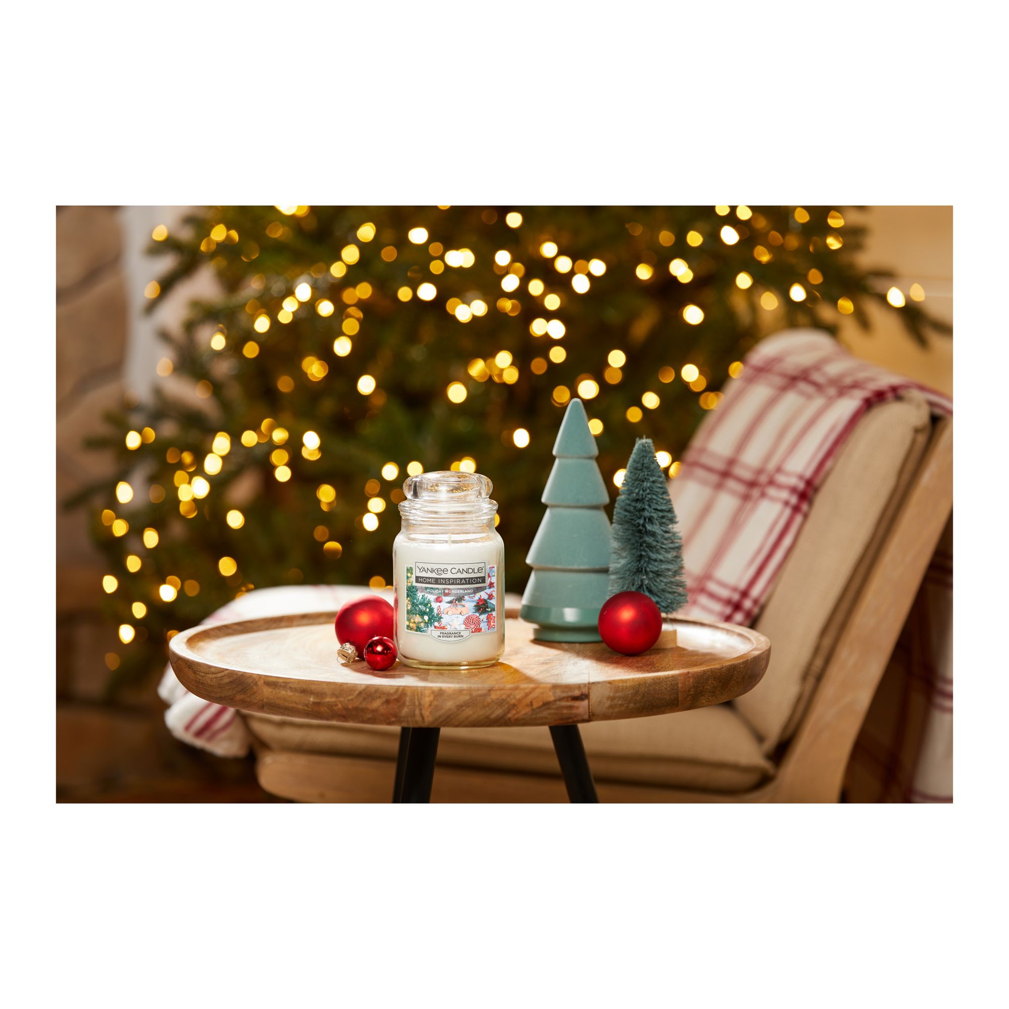 Yankee Candle Home Inspiration Candle, 19 oz., Holiday Wonderland