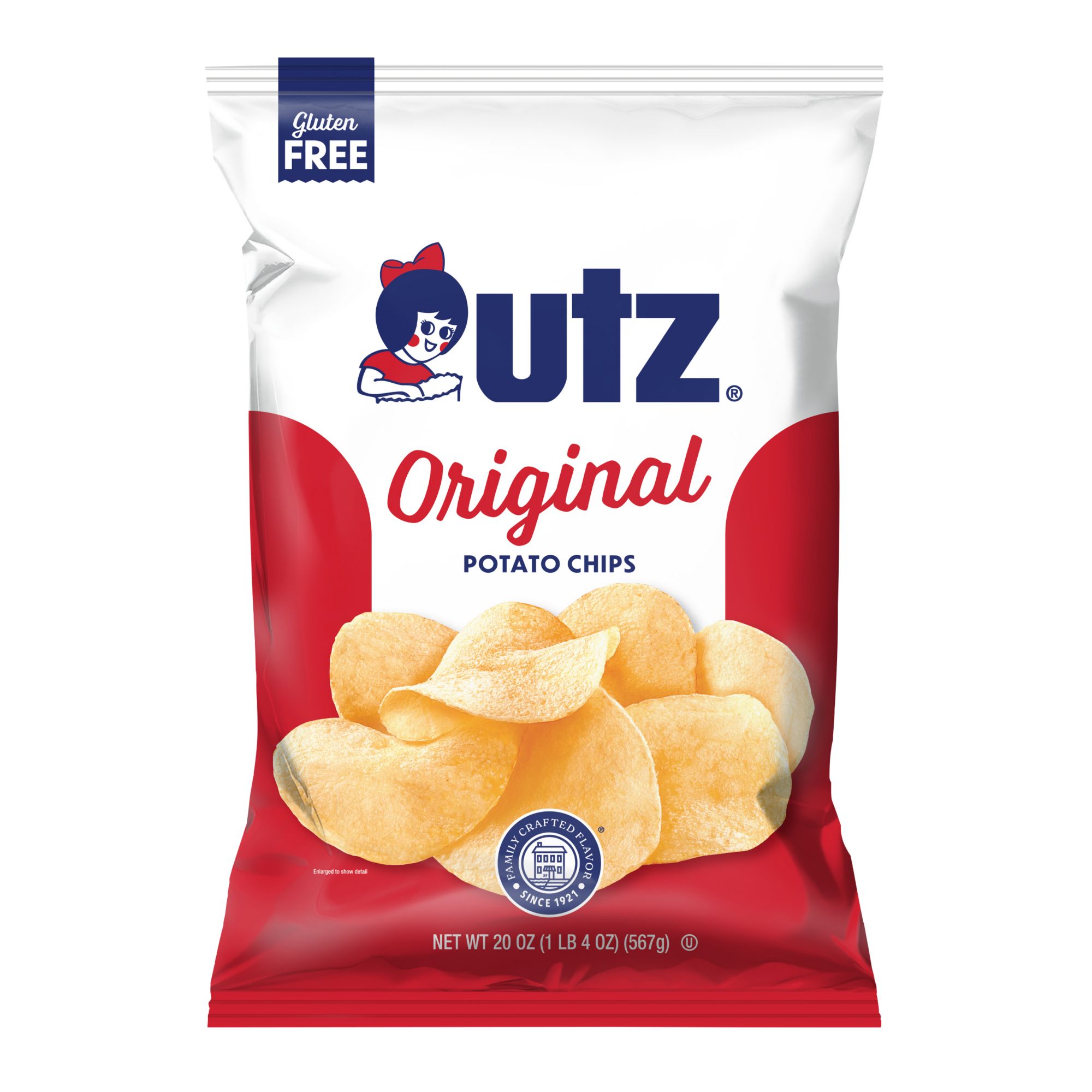 Utz Regular Potato Chips, 20 oz.