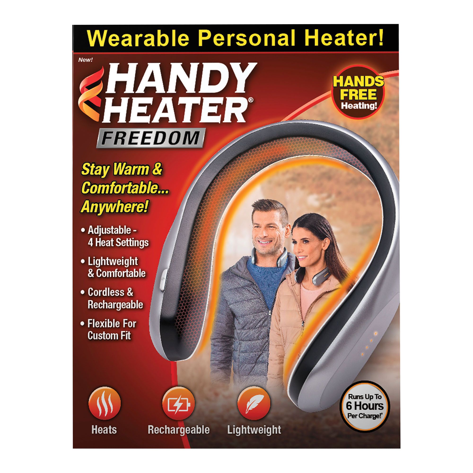 As Seen on TV-TWO Black Cordless Go Warmer Hand Warmer Last 8 Hours  Rechargeable