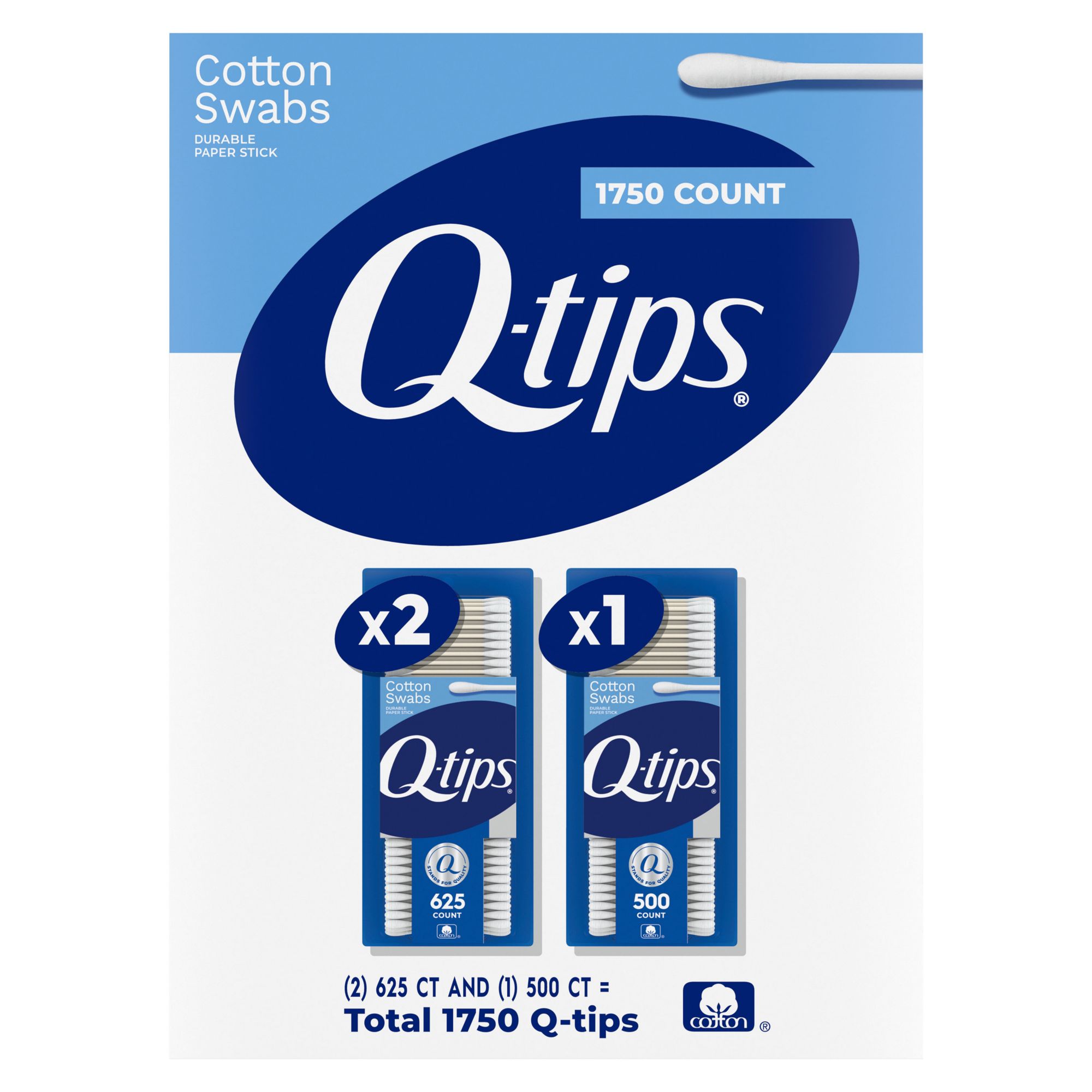 Q-Tips 1750 ct. Cotton Swabs