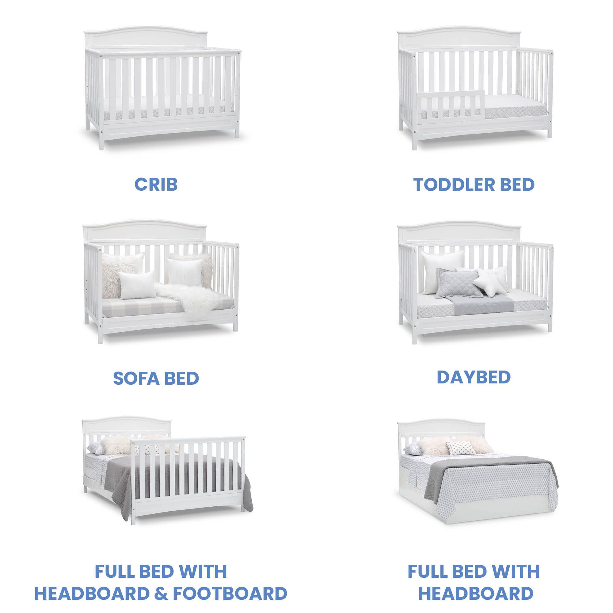 Delta children emery 2024 4 in 1 crib